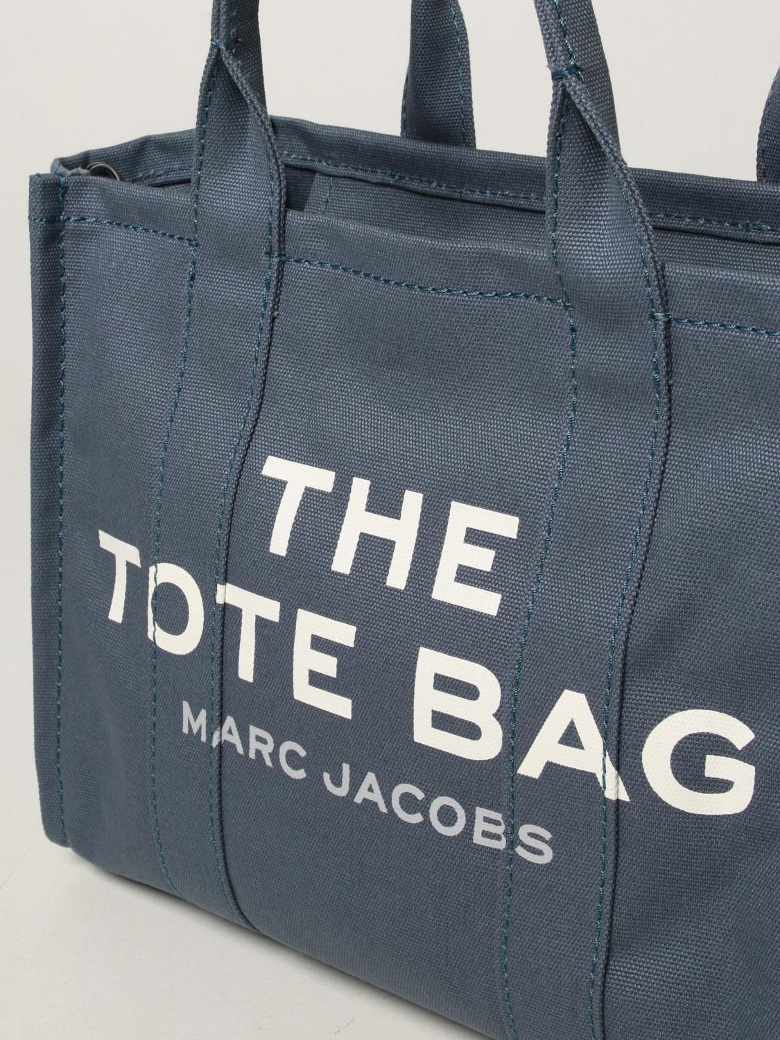 MARC JACOBS The Tote Bag in canvas Blue Marc Jacobs tote bags