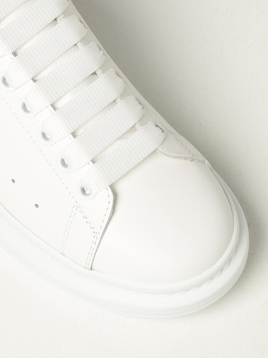 Sneakers Oversize Bianche e Grigio Metallizzato Donna - ALEXANDER MCQUEEN -  Russocapri