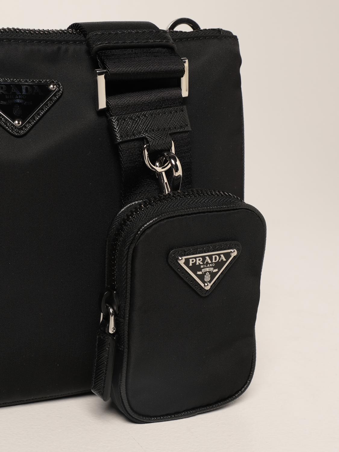 PRADA: nylon shoulder bag - Black  Prada shoulder bag 2VH112 2DMH