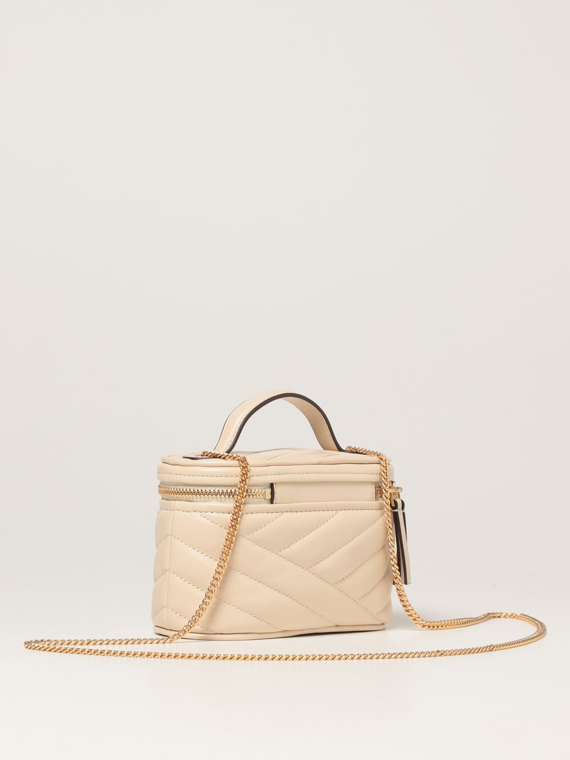 Leather backpack Tory Burch Beige in Leather - 35371139