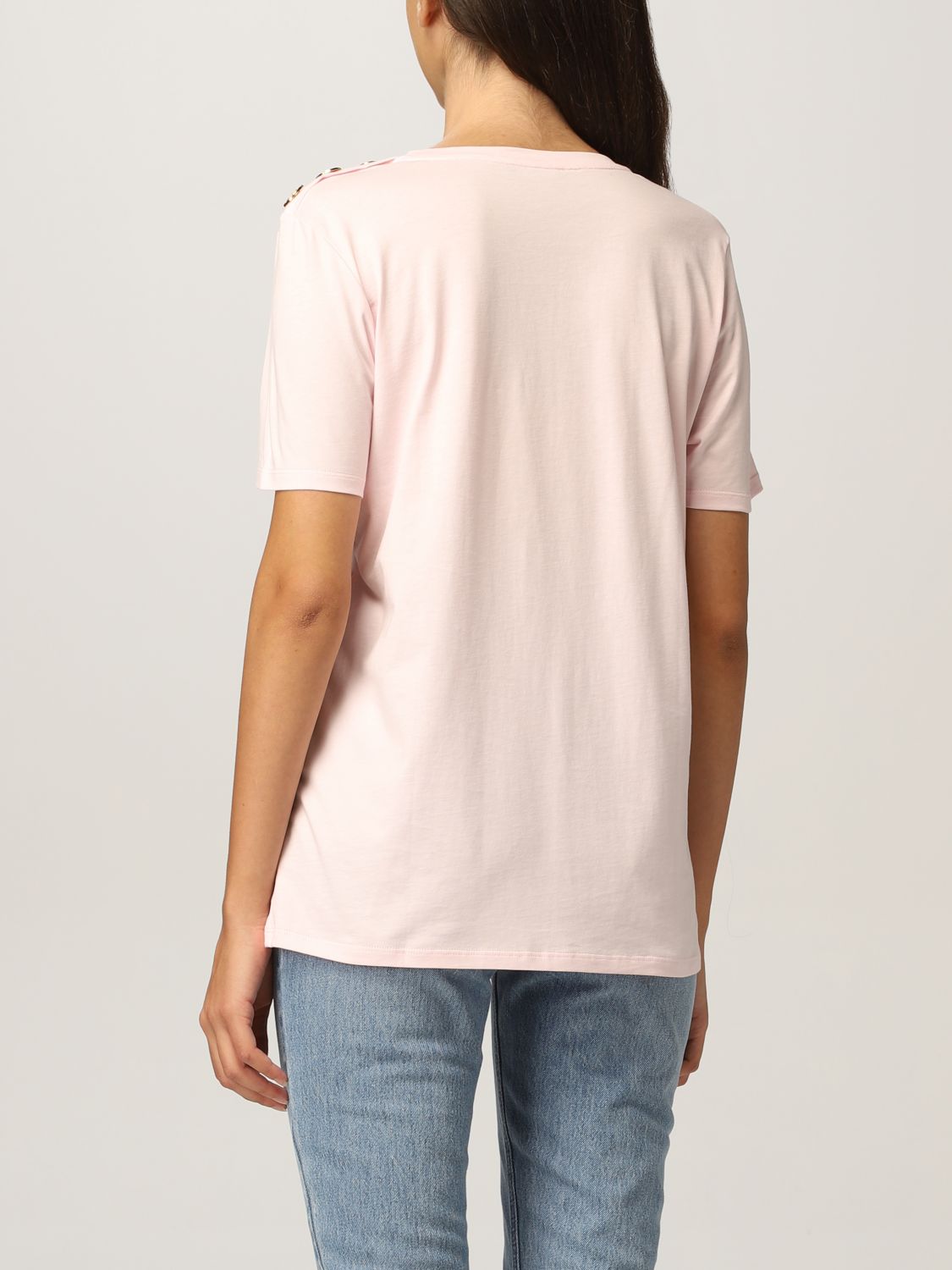 Camiseta Balmain: Camiseta mujer Balmain rosa 3