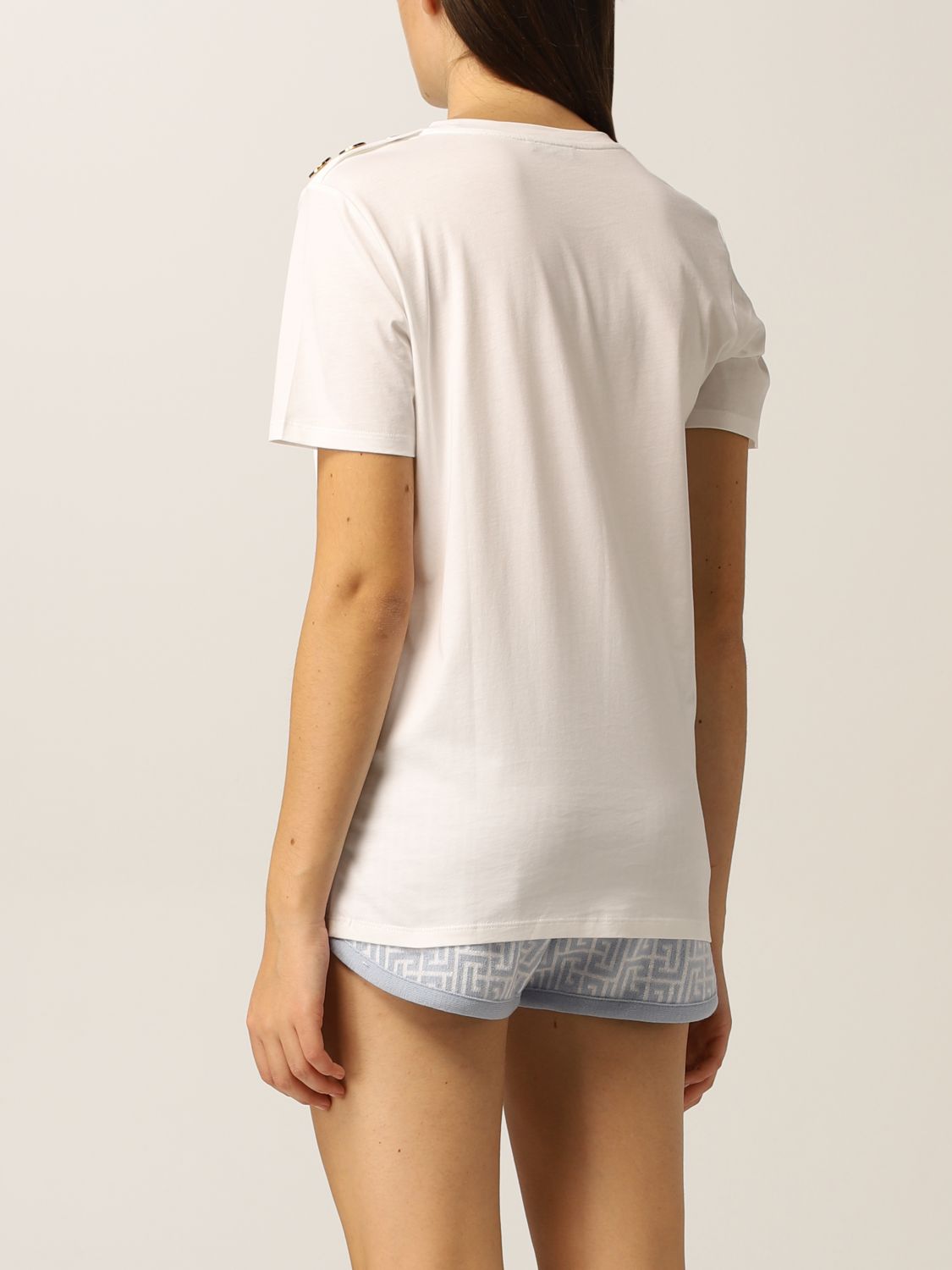 Camiseta Balmain: Camiseta mujer Balmain blanco 1 3