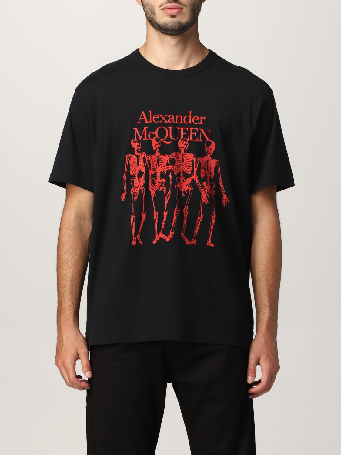 Alexander McQueen T-shirt with skeleton print