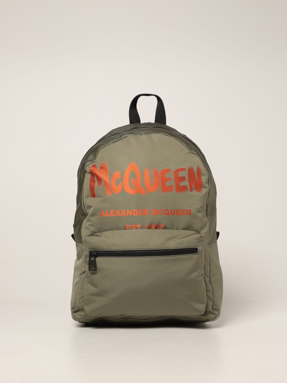 ALEXANDER MCQUEEN: Metropolitan backpack with Graffiti logo 