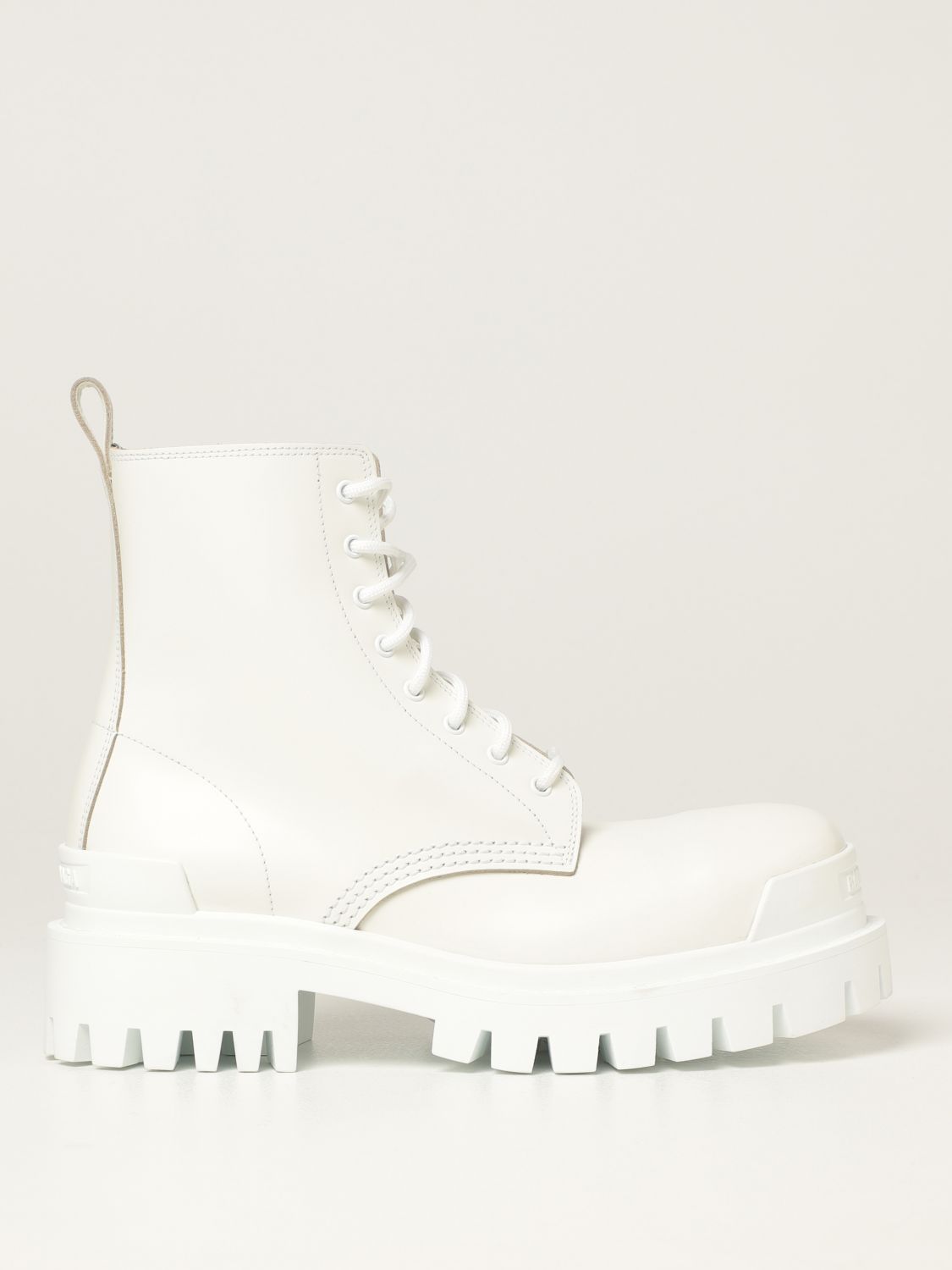 Balenciaga BB White Ankle Boots size 38  LuxuryPromise