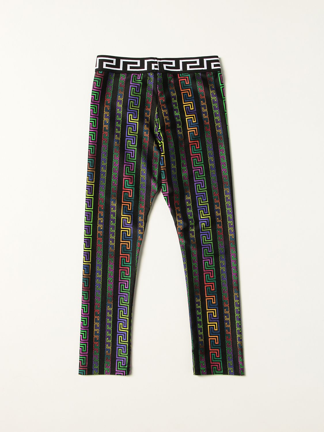 Pants Young Versace: Versace Young leggings with Greek black 2
