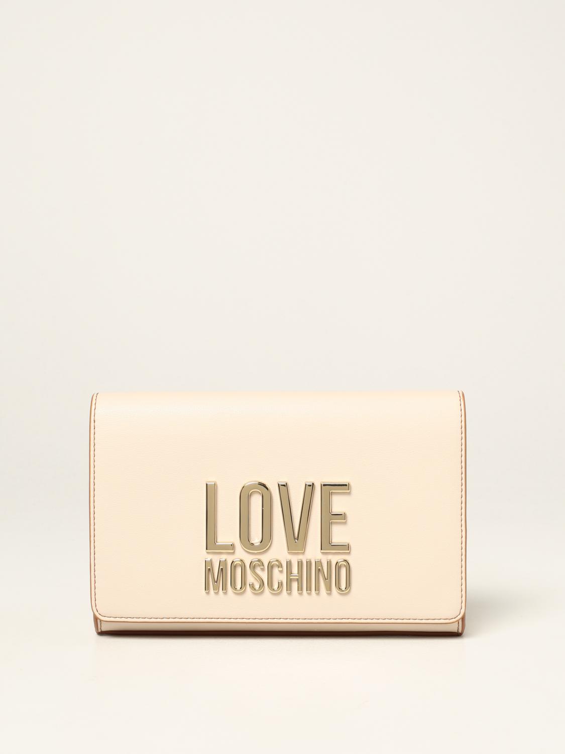 LOVE MOSCHINO crossbody bag in synthetic leather White LOVE
