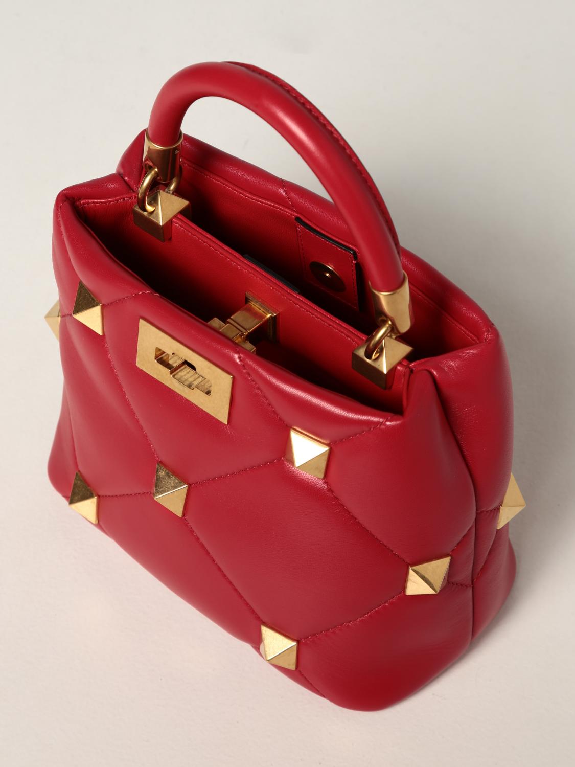 Valentino Garavani V Ring Red Leather ref.500133 - Joli Closet