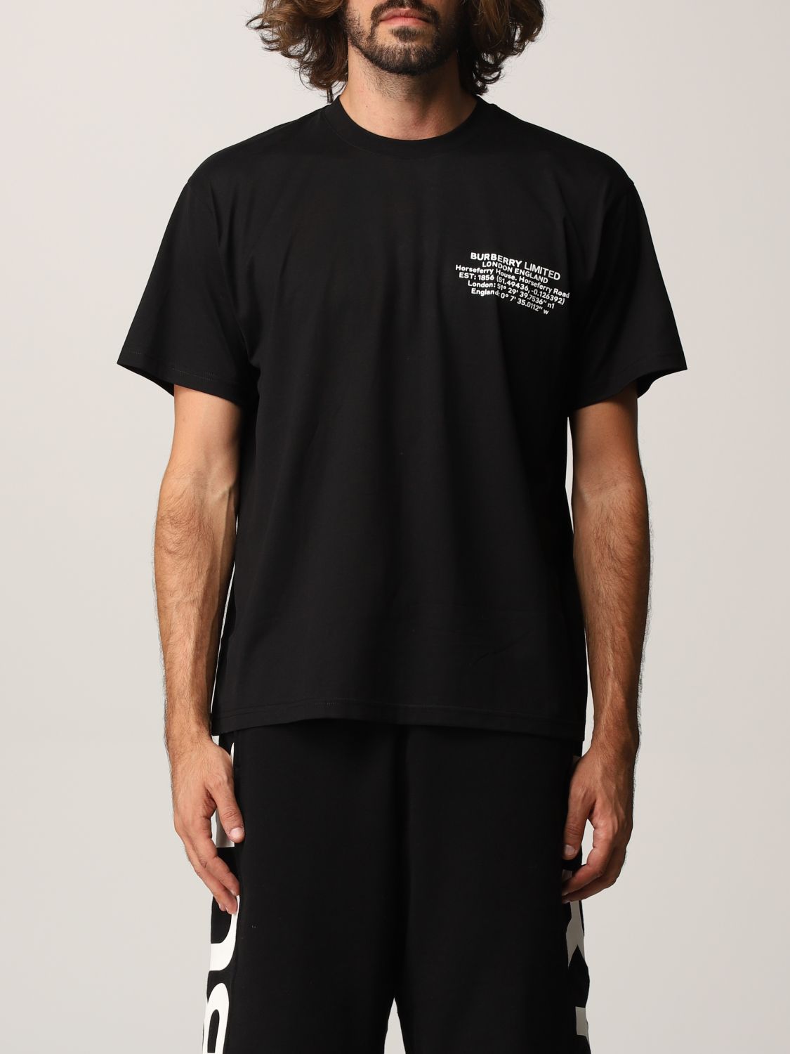 T-shirt Burberry: T-shirt homme Burberry noir 1