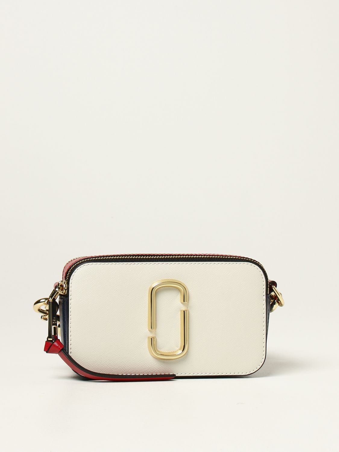 marc jacobs snapshot bag white and red
