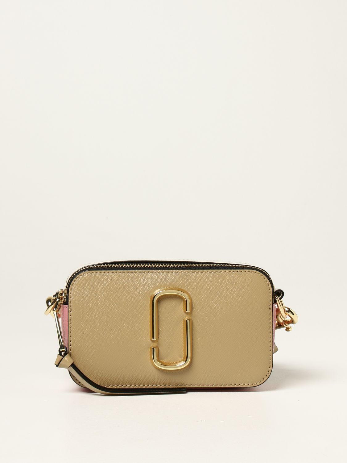 MARC JACOBS: The Snapshot bag in tricolor saffiano leather | Crossbody Bags Marc Jacobs Women Beige | Crossbody Bags Marc M0012007 GIGLIO.COM