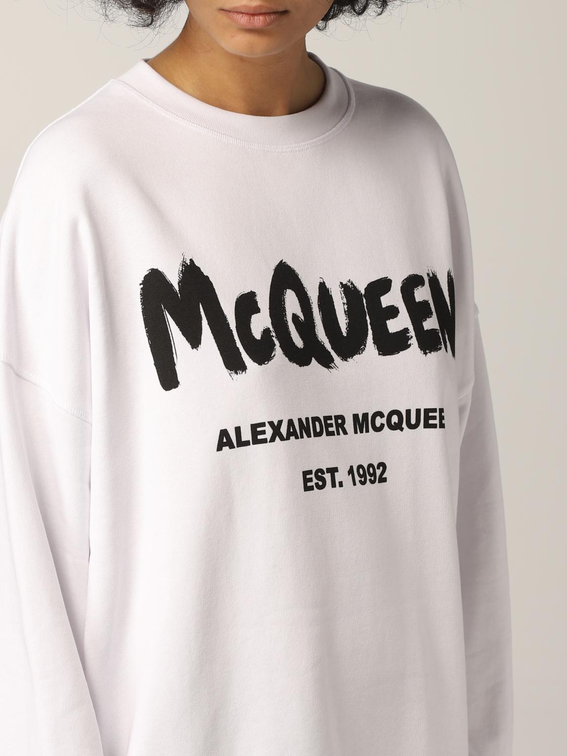 alexander mcqueen sweatshirt womens