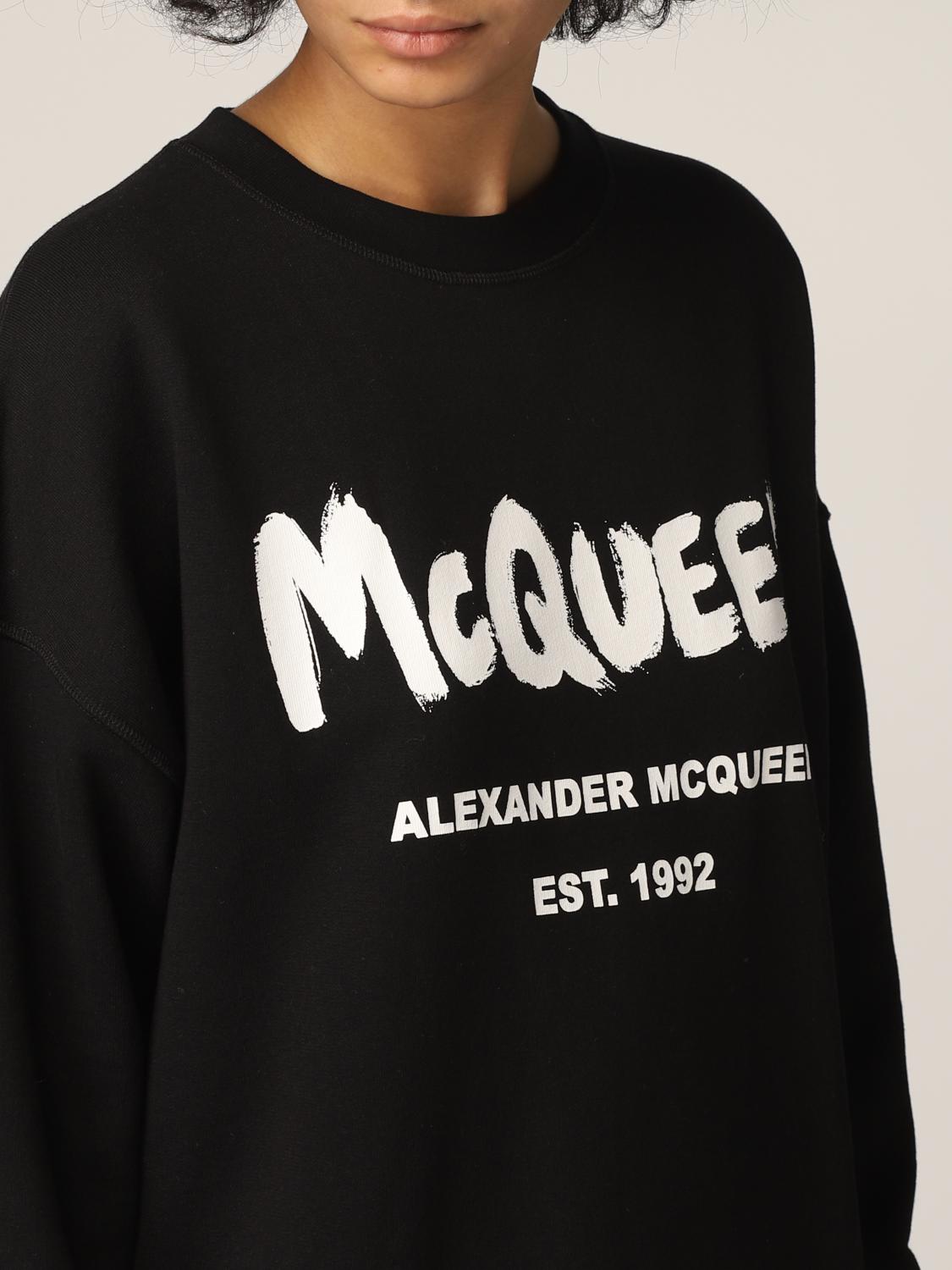 alexander mcqueen sweatshirt womens