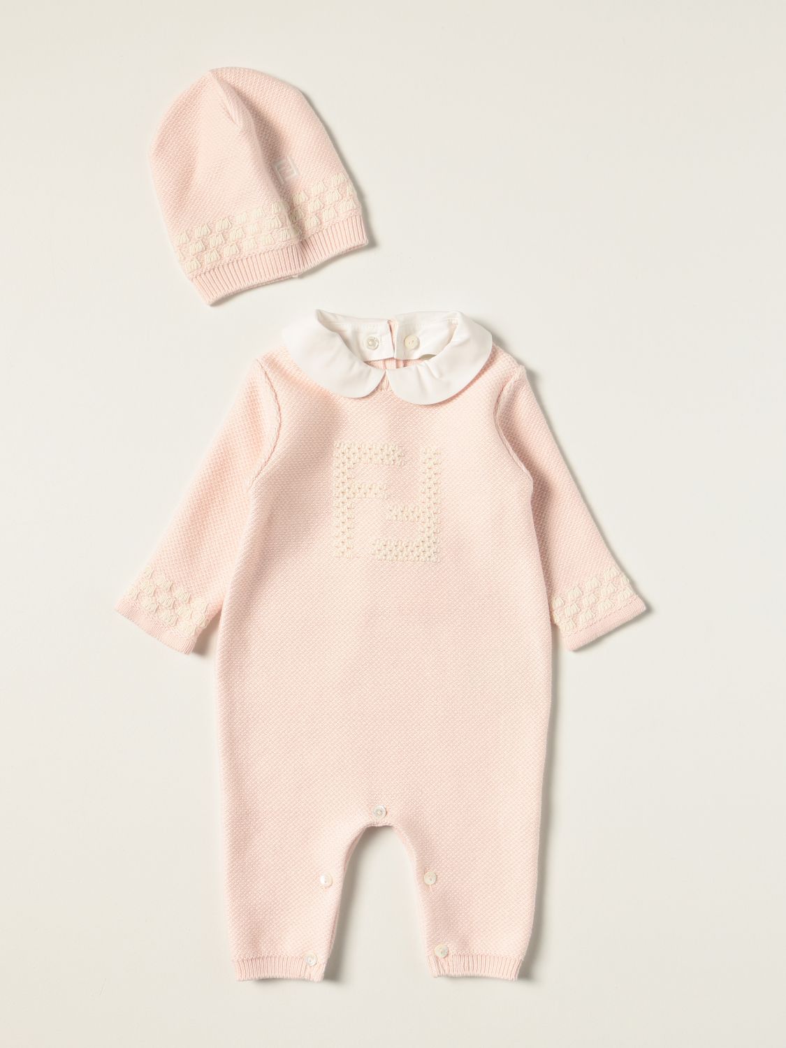婴儿全身套装 Fendi: 儿童 Fendi 粉色 1