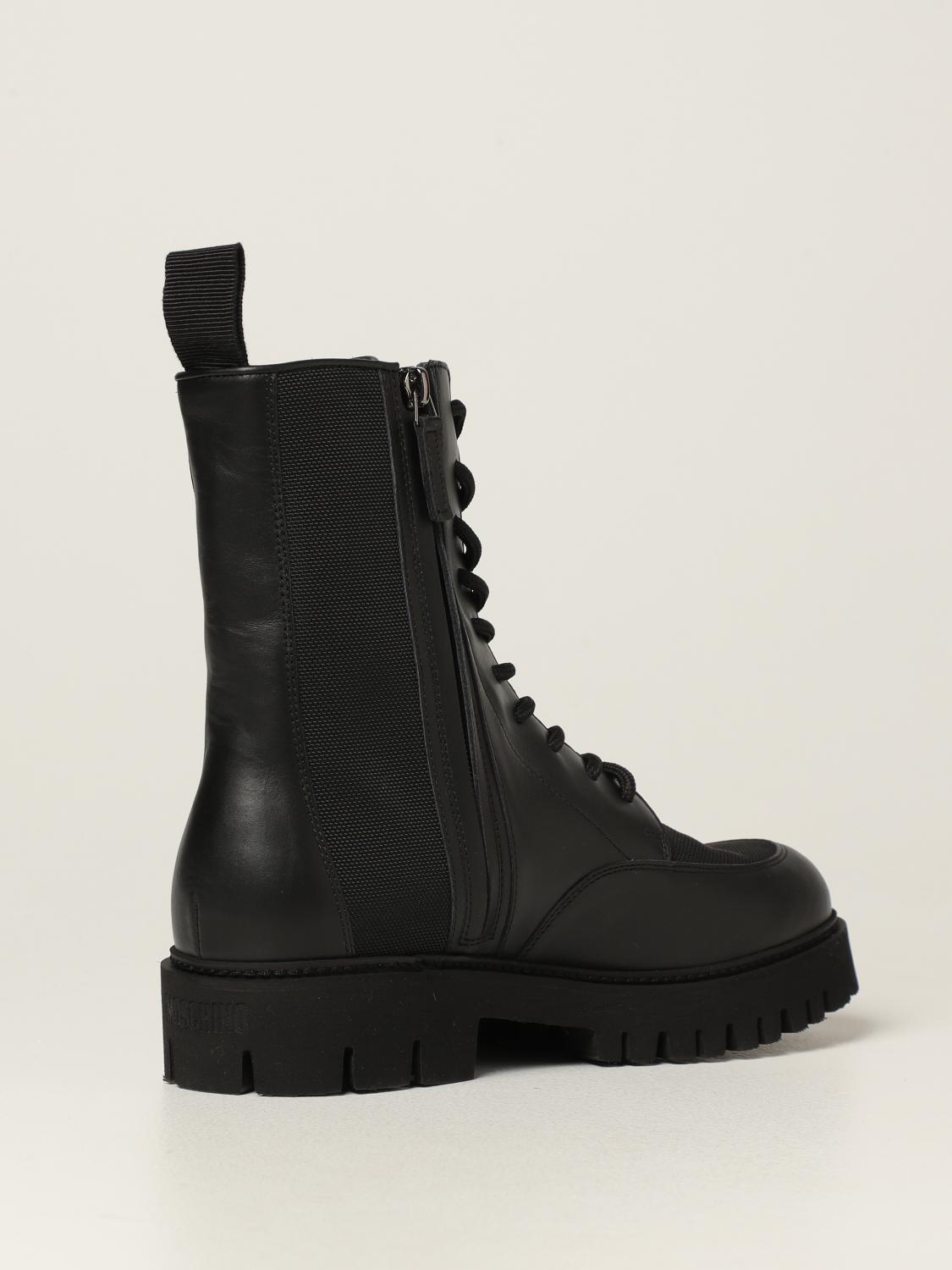 MOSCHINO COUTURE: Zapatos hombre - Negro | Botas Moschino Couture  MB21014G1DGA3 GIGLIO.COM