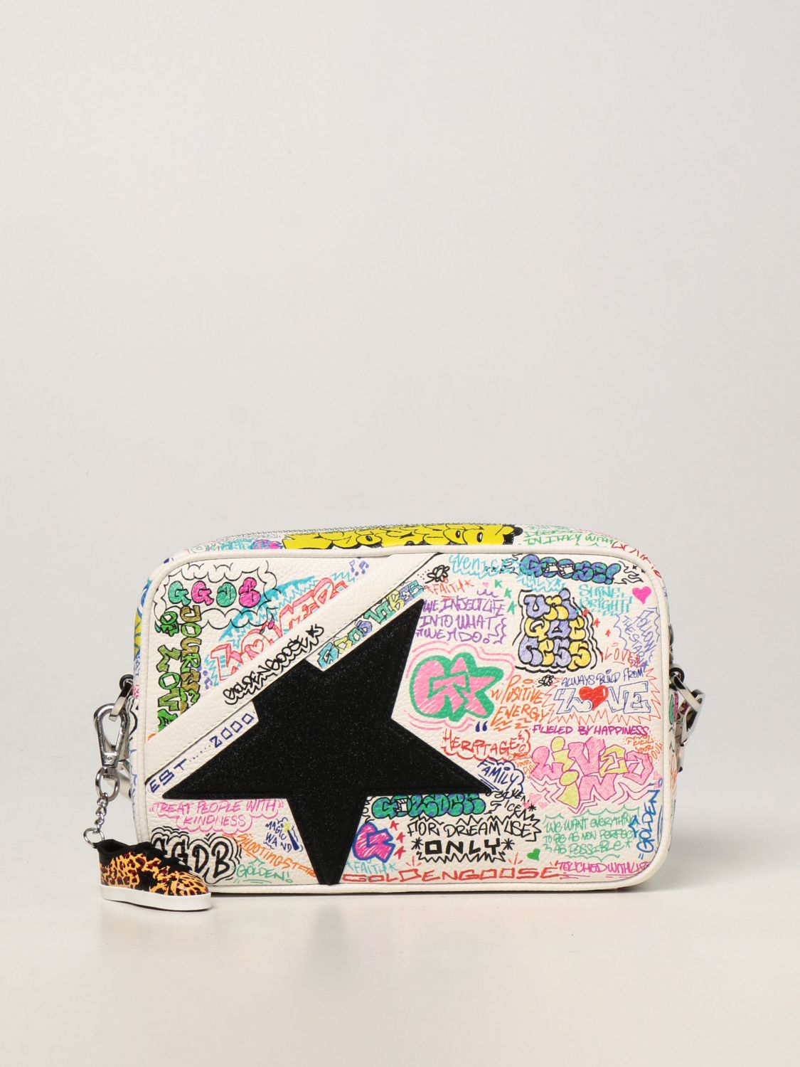 Afgang amme Glamour GOLDEN GOOSE: Star bag in graffiti print leather - White | Golden Goose  crossbody bags GWA00101.A000258.10367 online on GIGLIO.COM