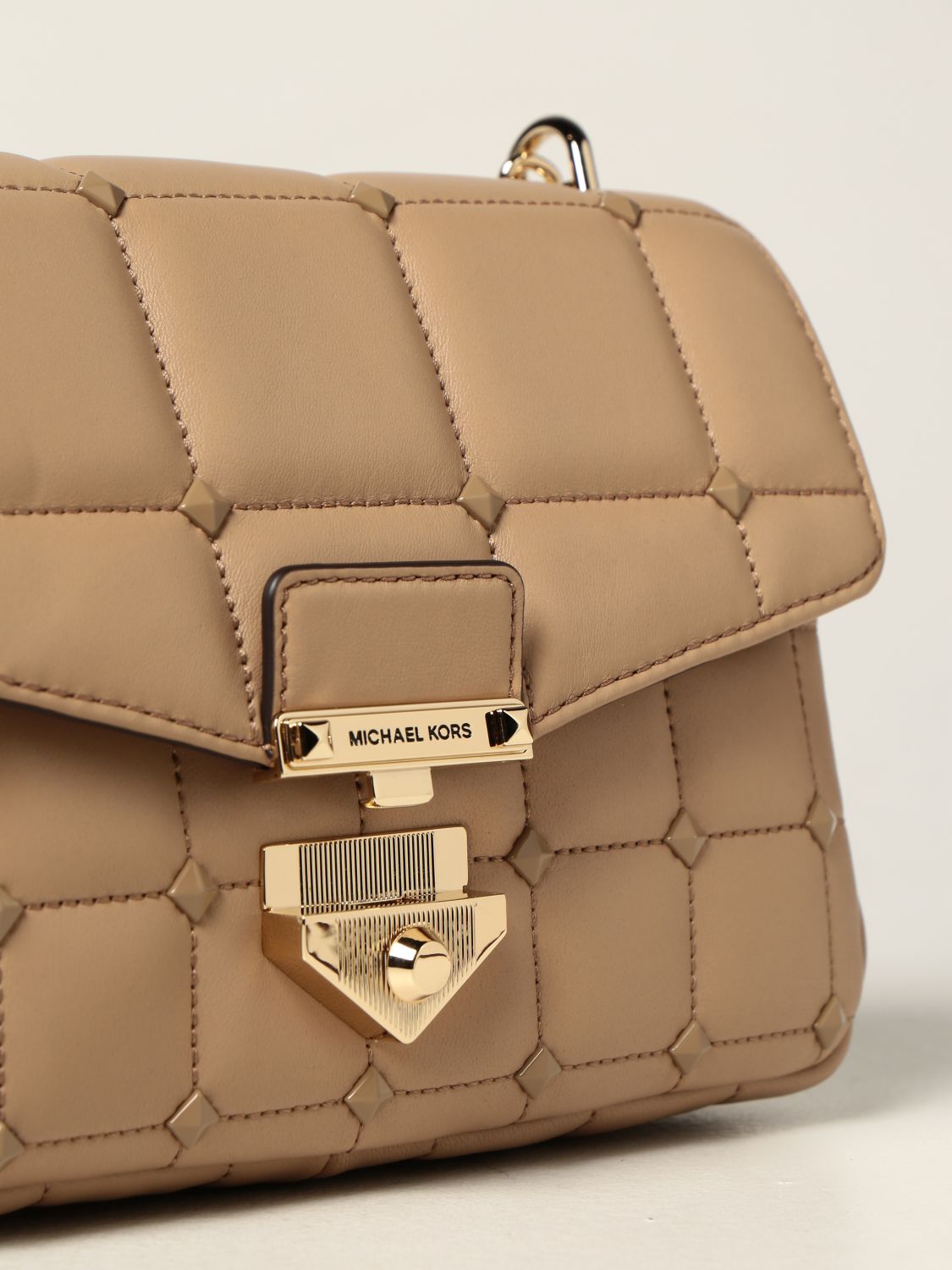 MICHAEL KORS Soho Michael bag in quilted leather Camel Crossbody