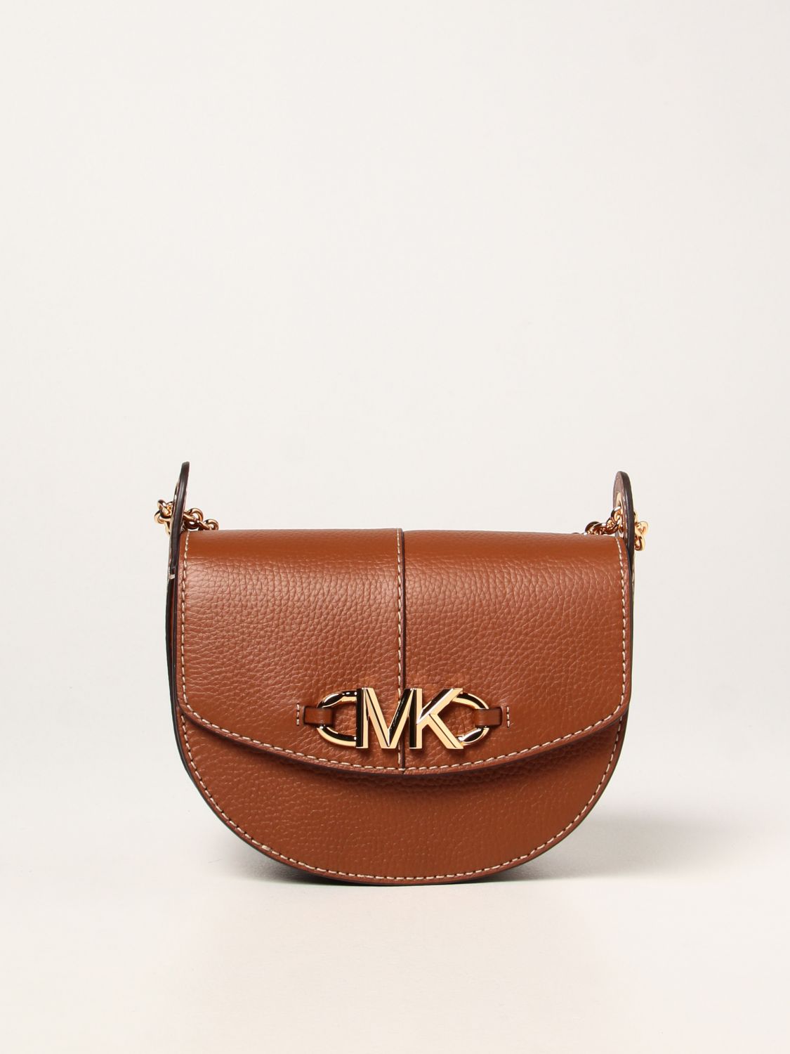 Michael Kors Izzy Large Camel Leather Shoulder Bag &Wallet