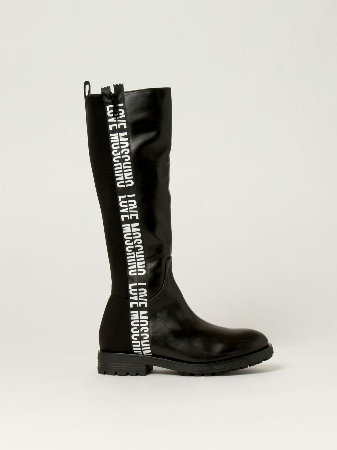Finally Easy light's LOVE MOSCHINO: women's boots - Black | Love Moschino boots JA26024G1DIA9  online on GIGLIO.COM