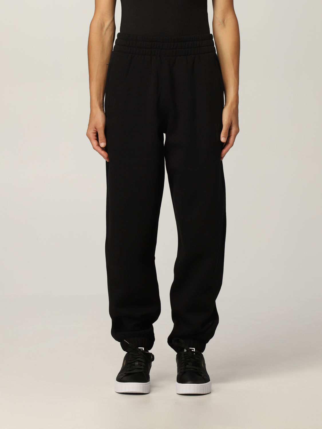 ALEXANDER WANG: cotton jogging pants - Black | Alexander Wang pants ...