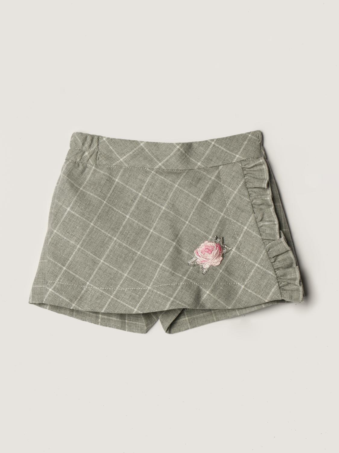 Monnalisa Outlet: Shorts a gonna in misto lana - Grigio | Pantaloncini  Monnalisa 318405A48301 GIGLIO.COM