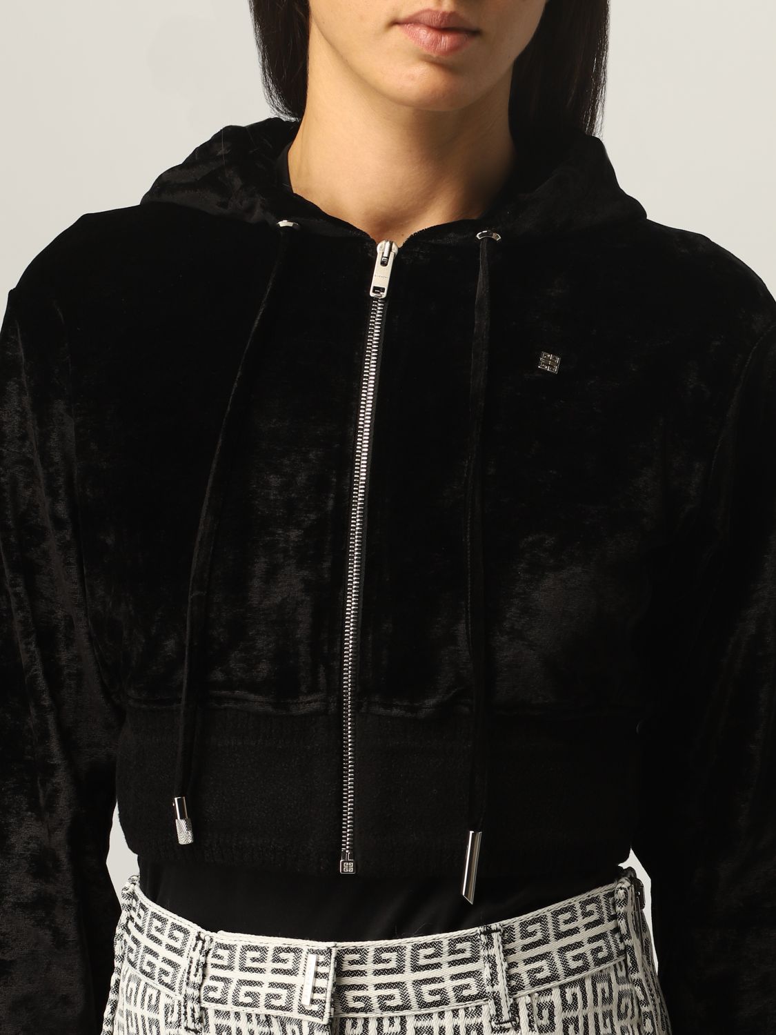 givenchy cropped sweatshirt