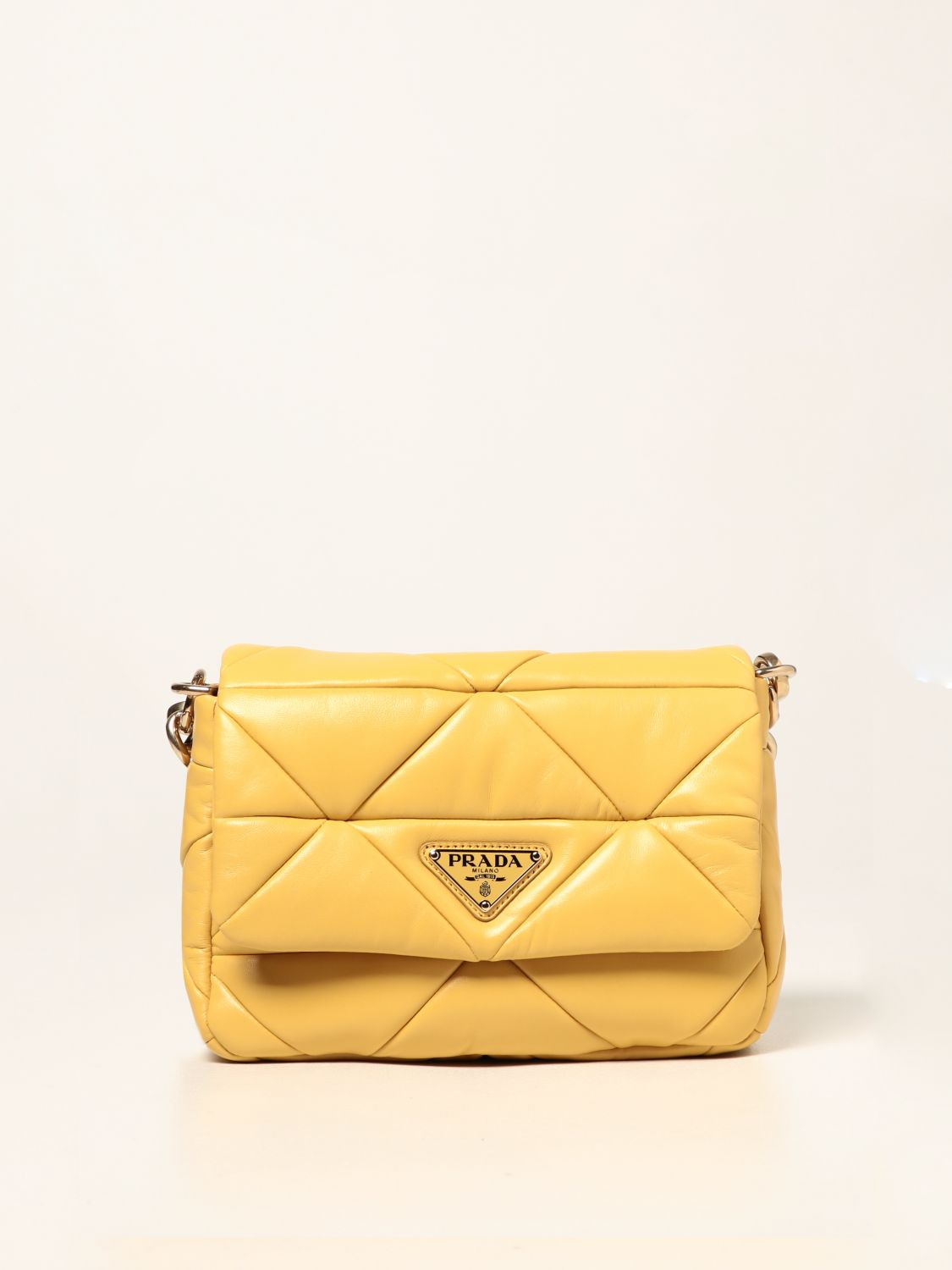 Наплечная сумка Prada: Сумка через плечо Женское Prada желтый 1