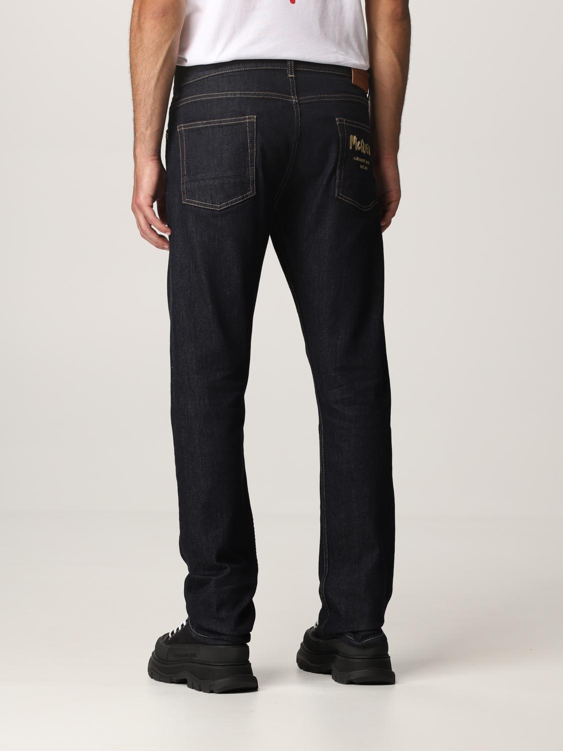 mens alexander mcqueen jeans