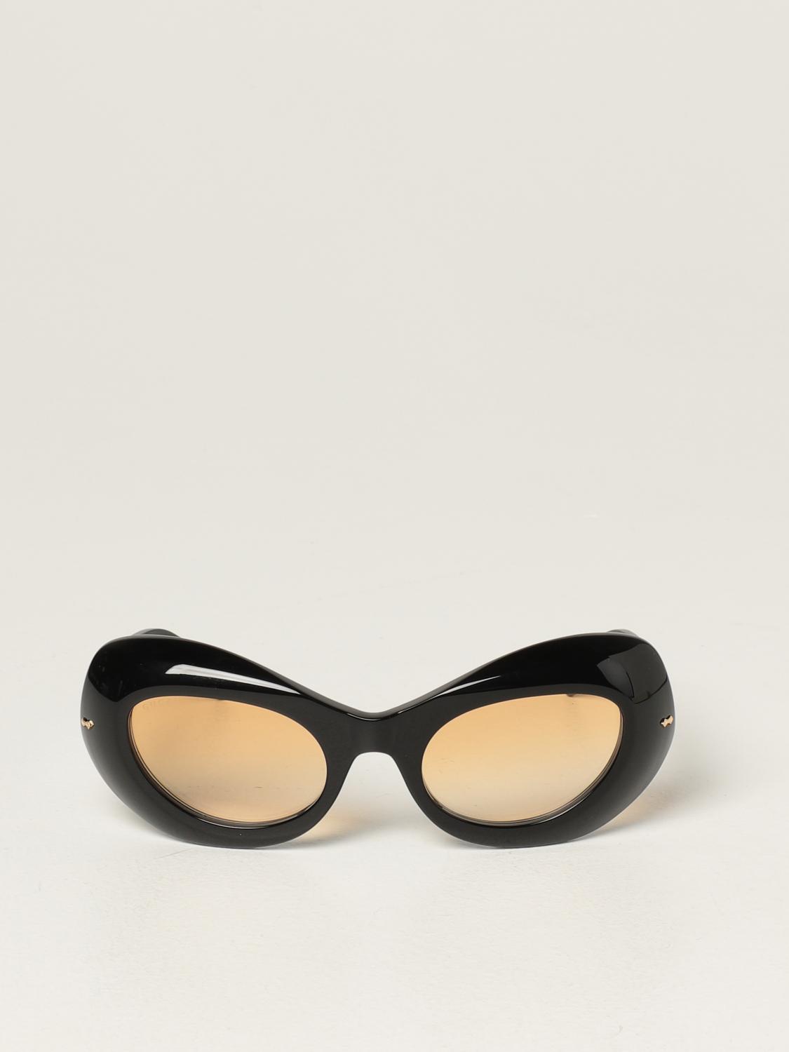 GUCCI: Occhiali da sole in acetato - Nero | Occhiali Gucci GG0990S  GIGLIO.COM