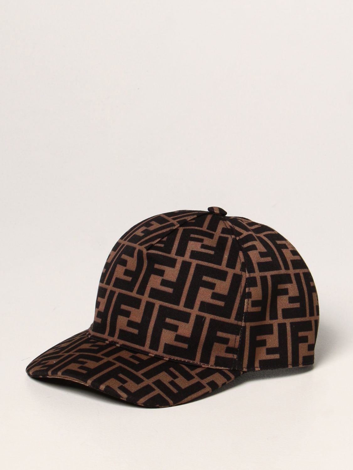 FENDI: baseball cap with all-over FF motif | Hat Fendi Kids Orange ...