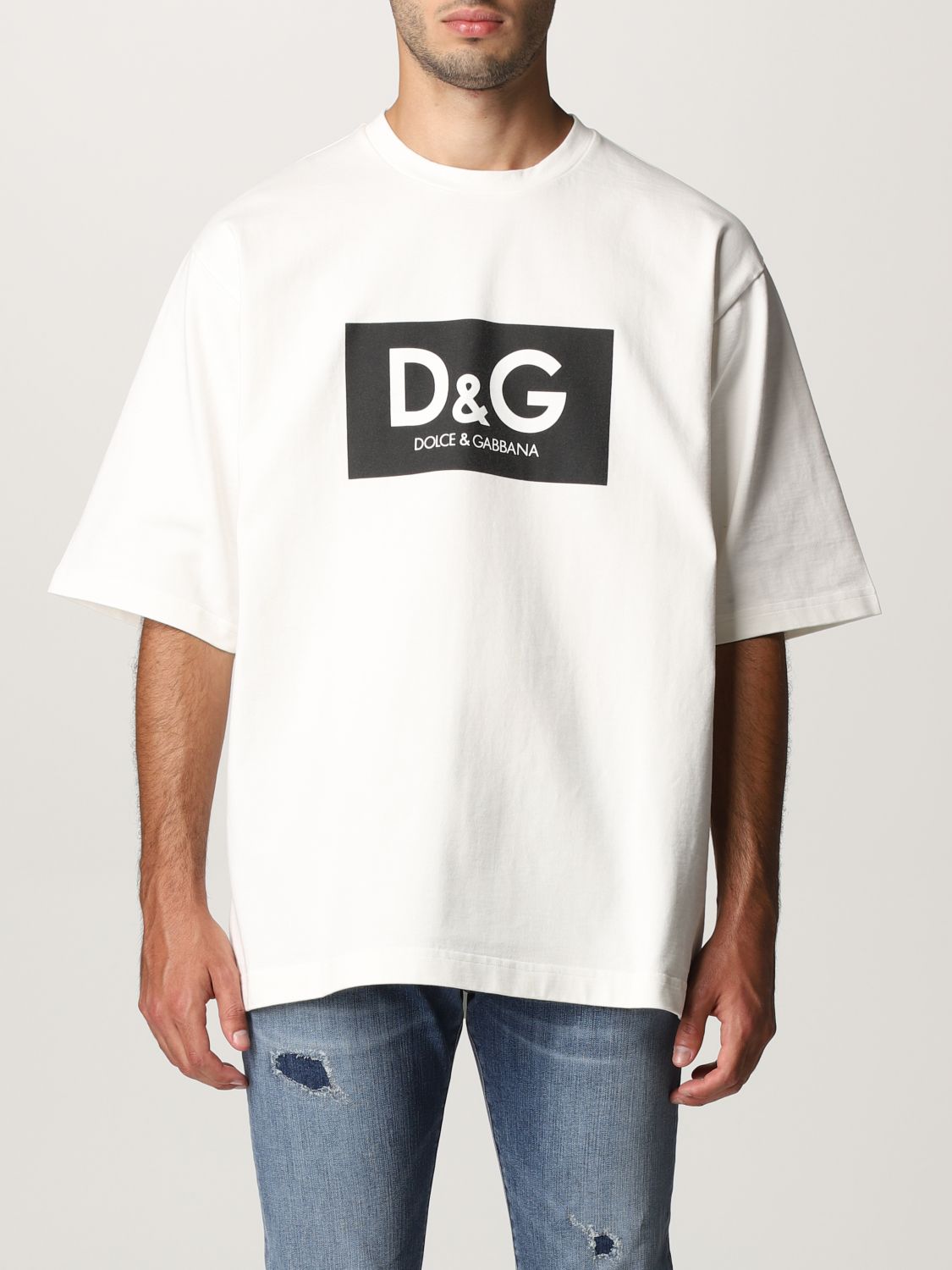 DOLCE & GABBANA: over T-shirt with D&G logo | T-Shirt Dolce & Gabbana ...