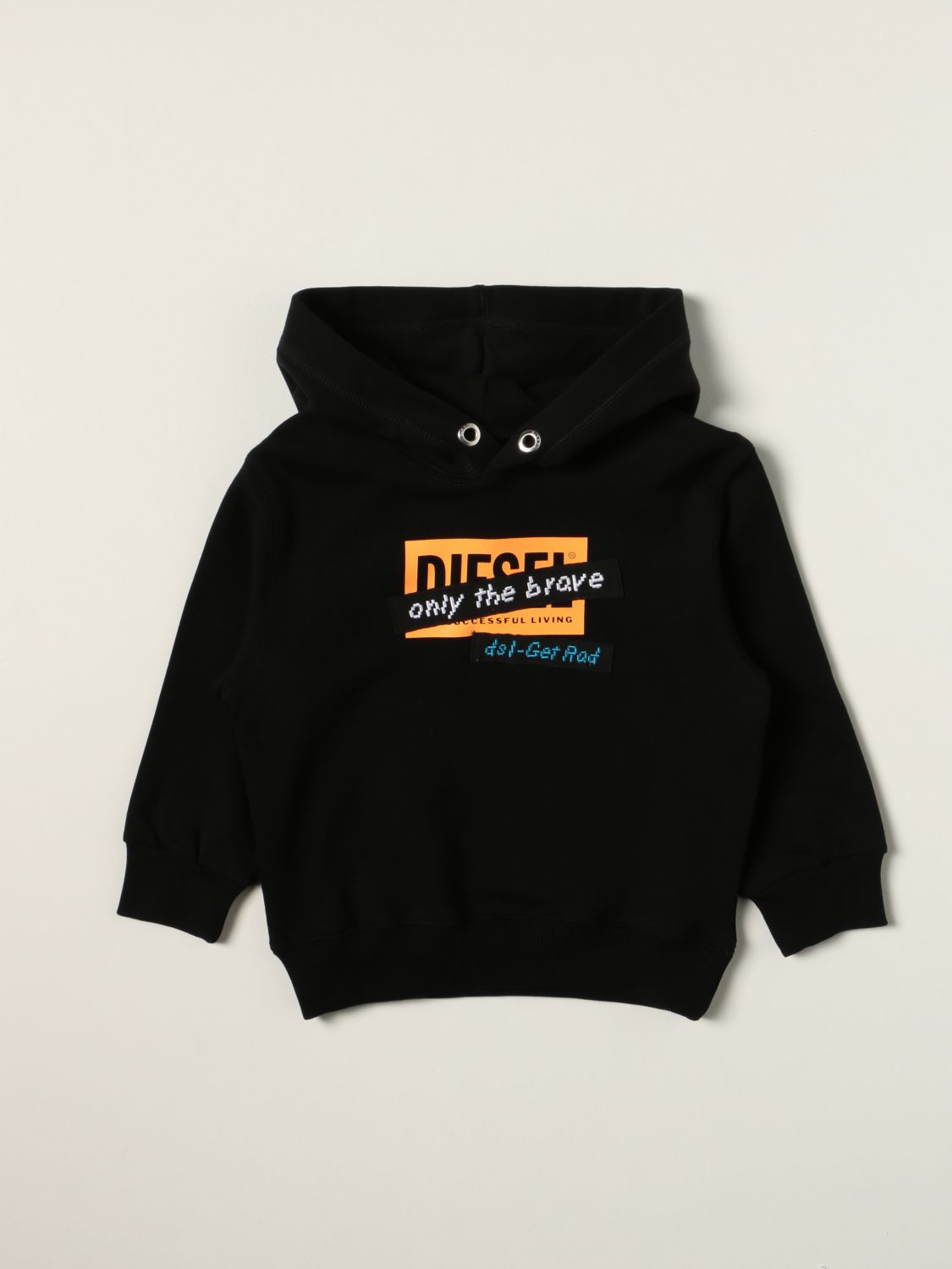 Jumper Diesel: Diesel hoodie with logo black 1
