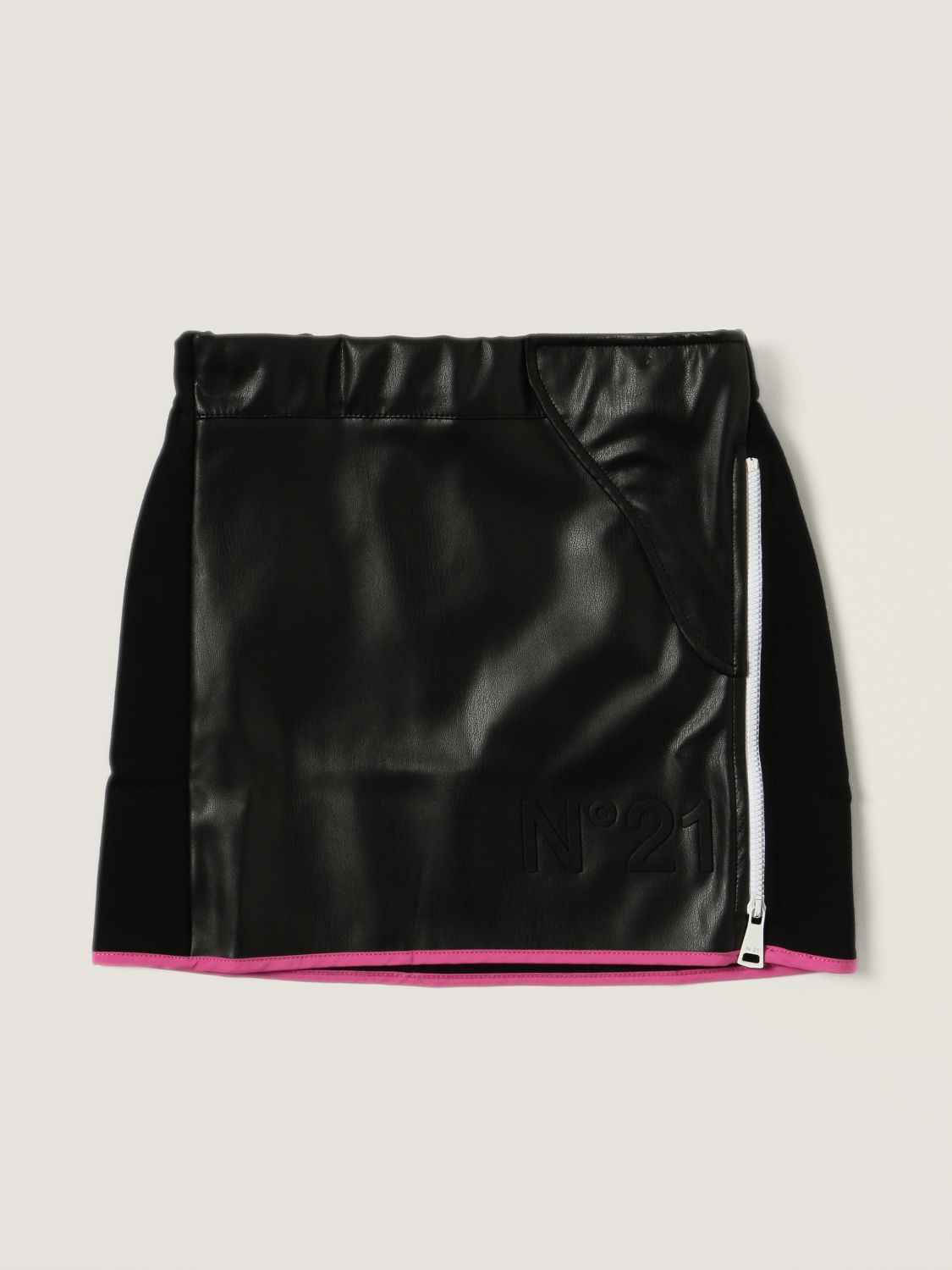 Skirt N° 21: N ° 21 mini skirt with zip black 1