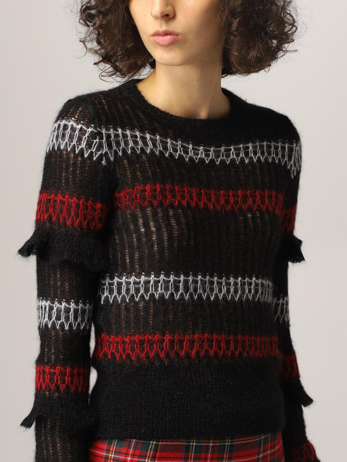 black and red valentino jumper