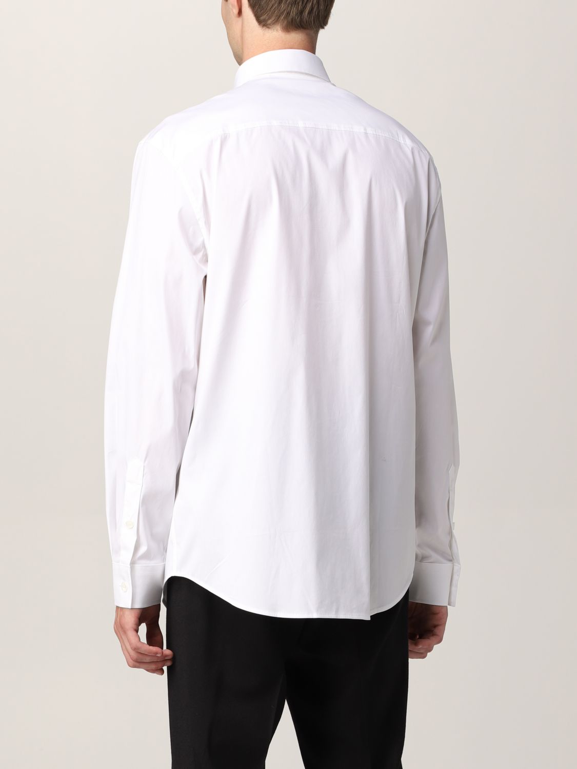 BURBERRY: shirt in technical cotton with monogram | Shirt Burberry Men ...