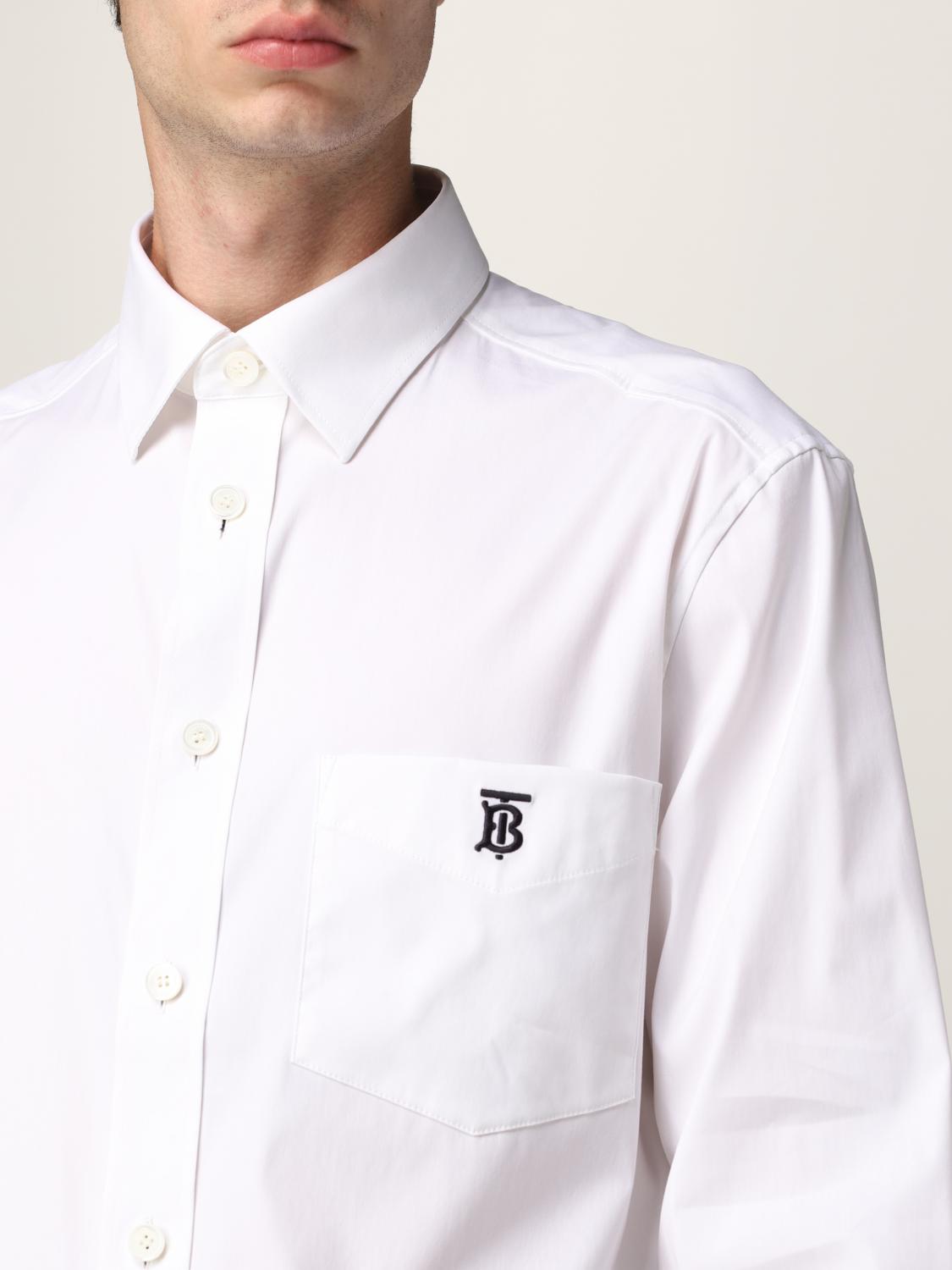 white burberry shirt