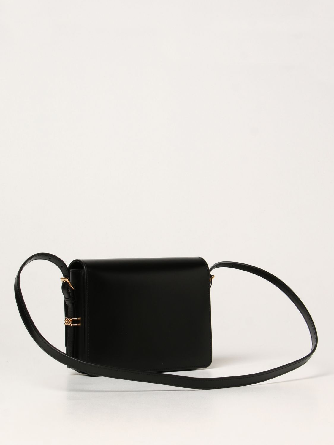 Burberry Grace Leather Shoulder Bag, Black