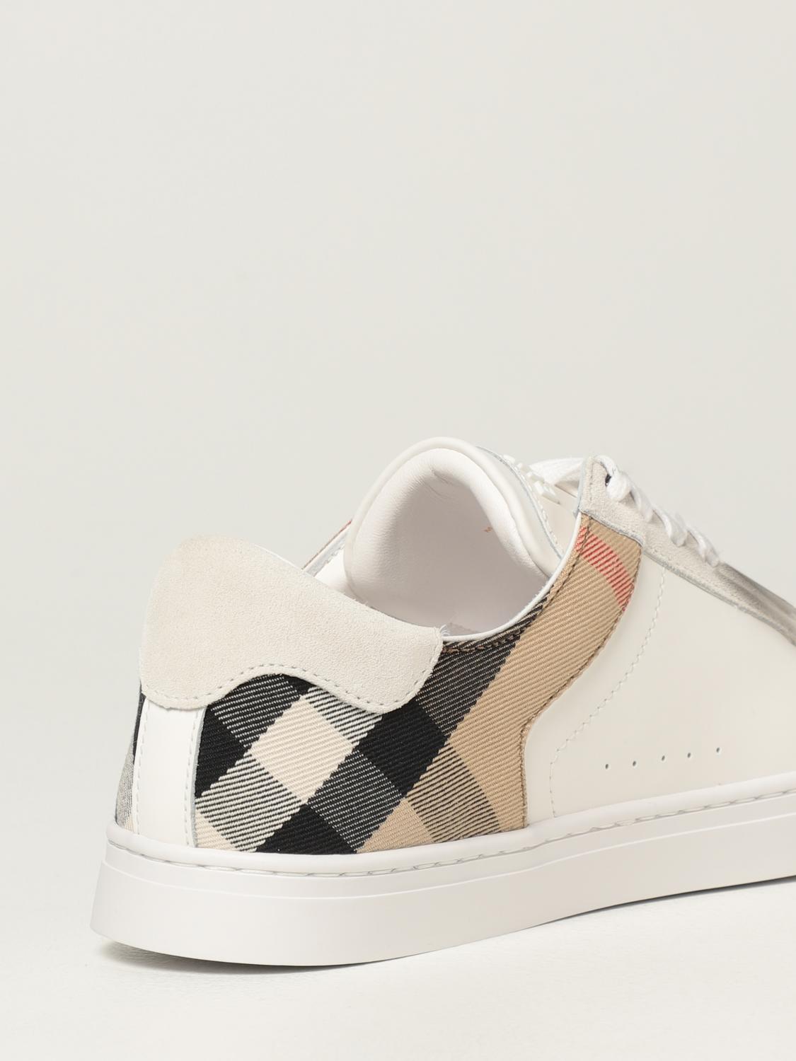 burberry white sneakers mens