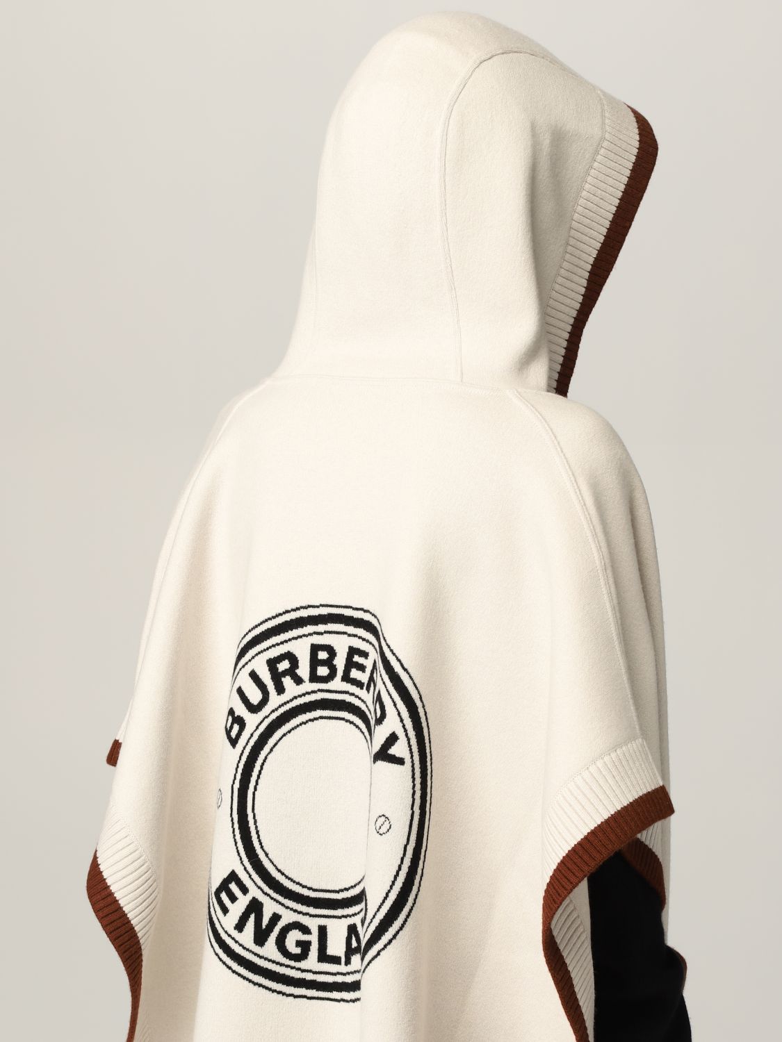 Burberry Logo Hooded Cape