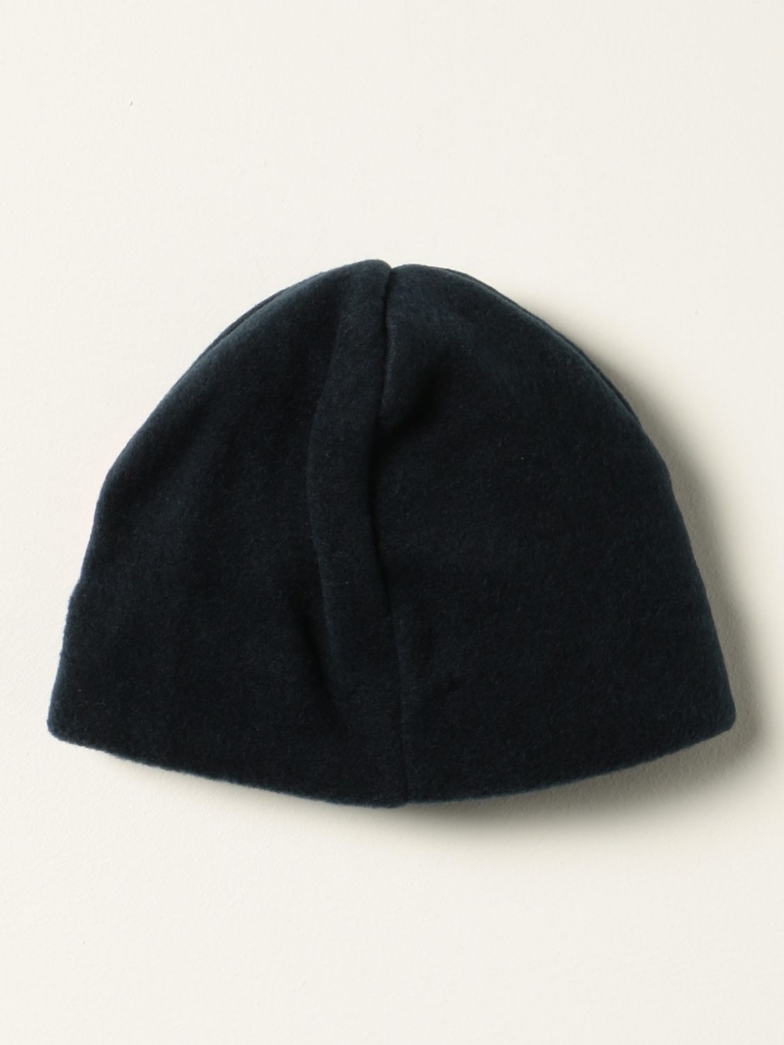 Girls' hats Il Gufo: Il Gufo beanie hat with appliqué blue 1 2