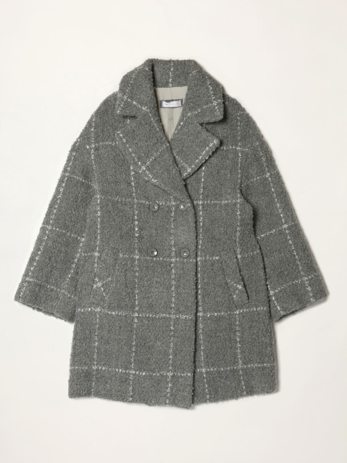 Coat Monnalisa: Monnalisa coat in wool blend grey 1