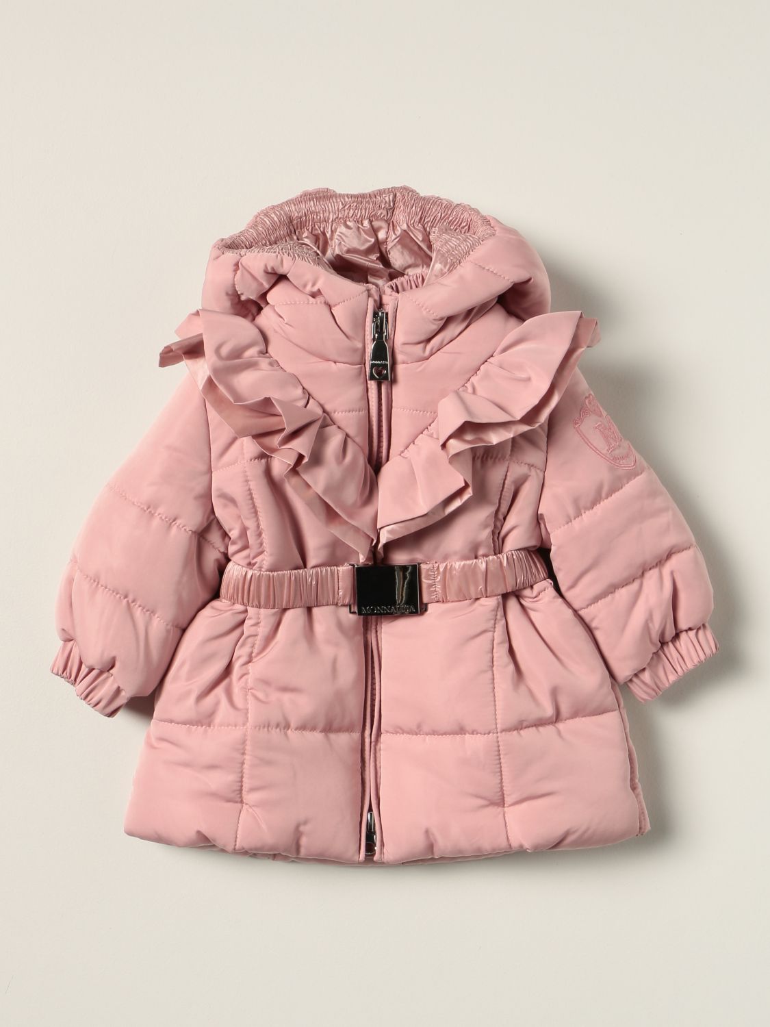 Jacket Monnalisa: Monnalisa jacket with ruches pink 1