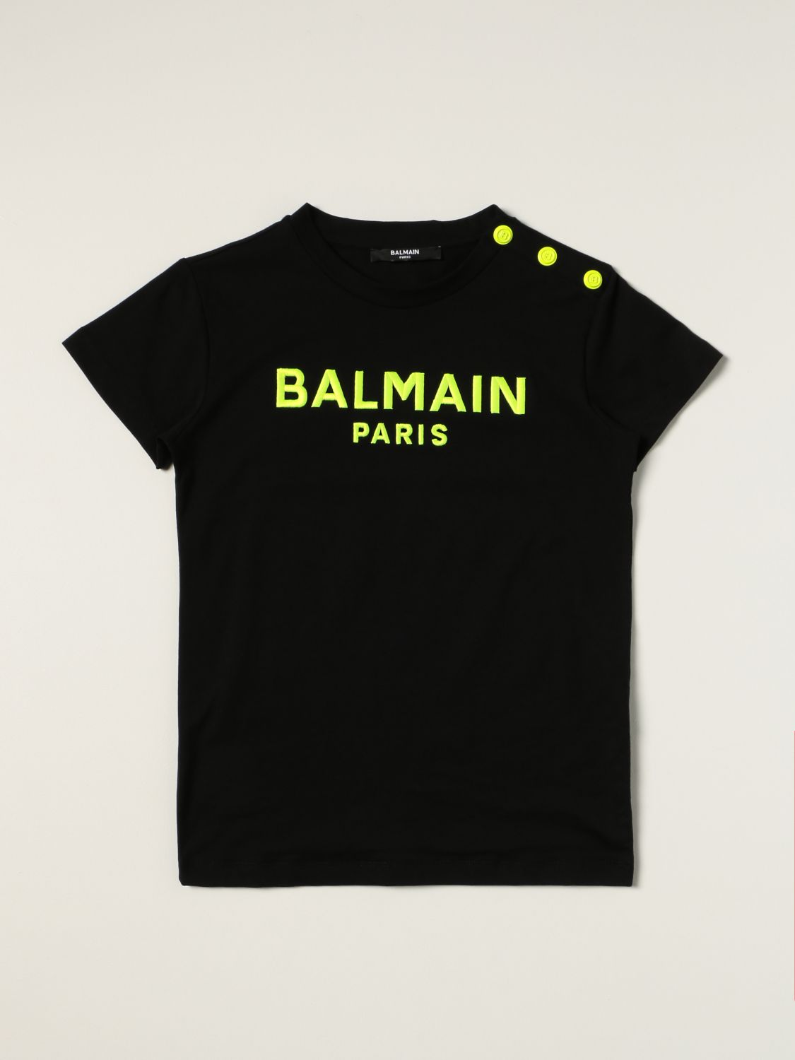 Camiseta Balmain: Camiseta niños Balmain negro 1