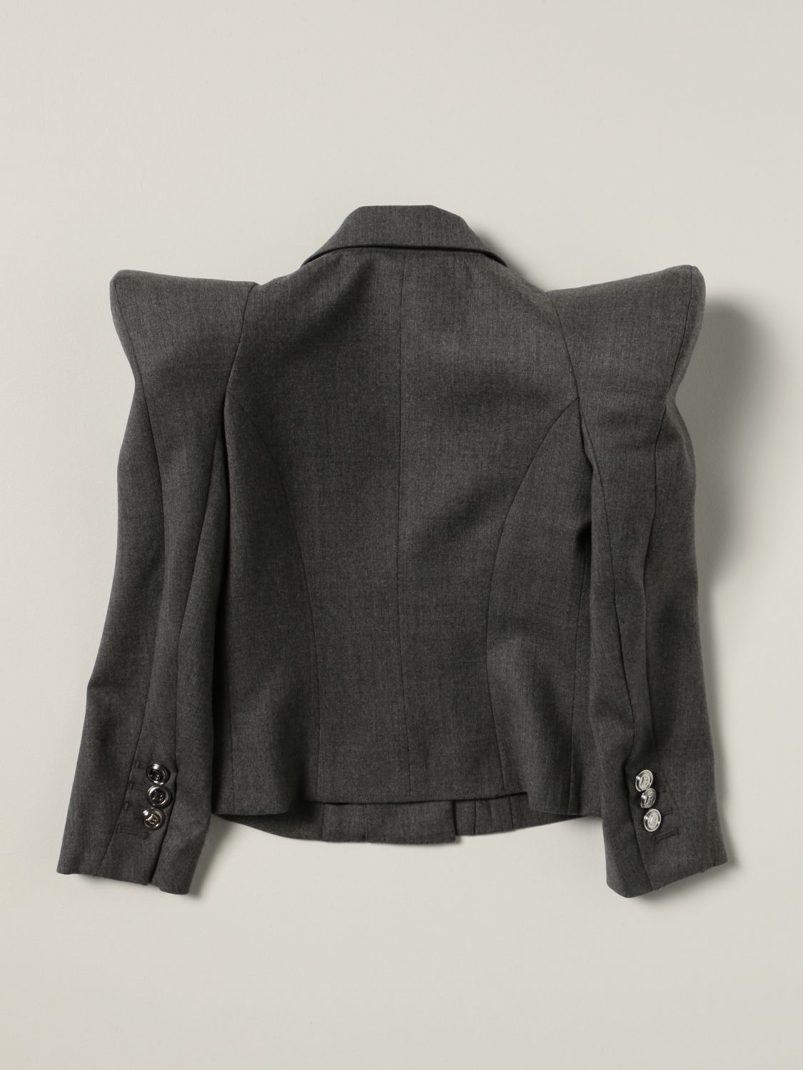 Blazer Balmain: Balmain jacket with pointed shoulders grey 2