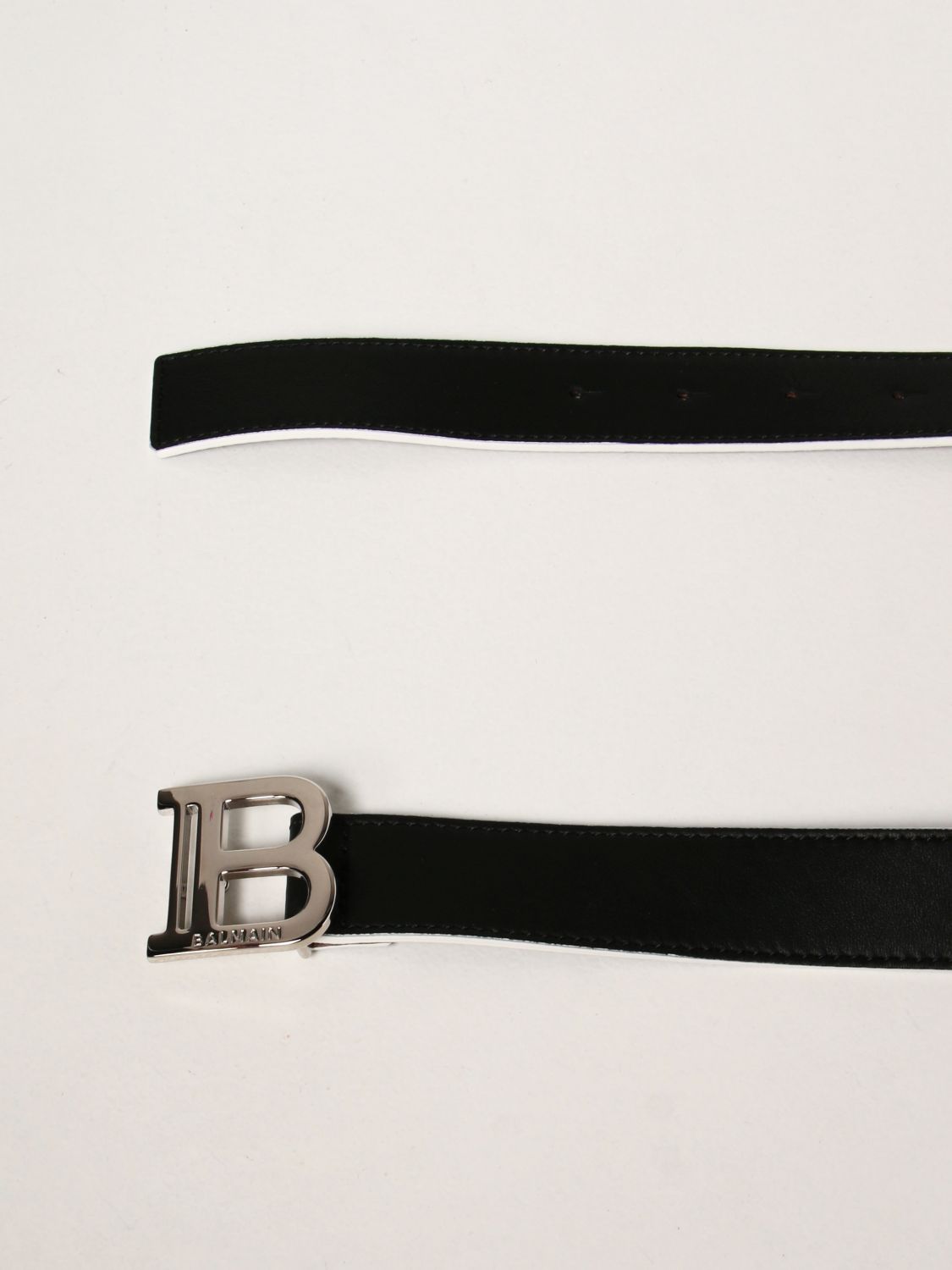 Belt Balmain: Balmain leather belt black 1 2