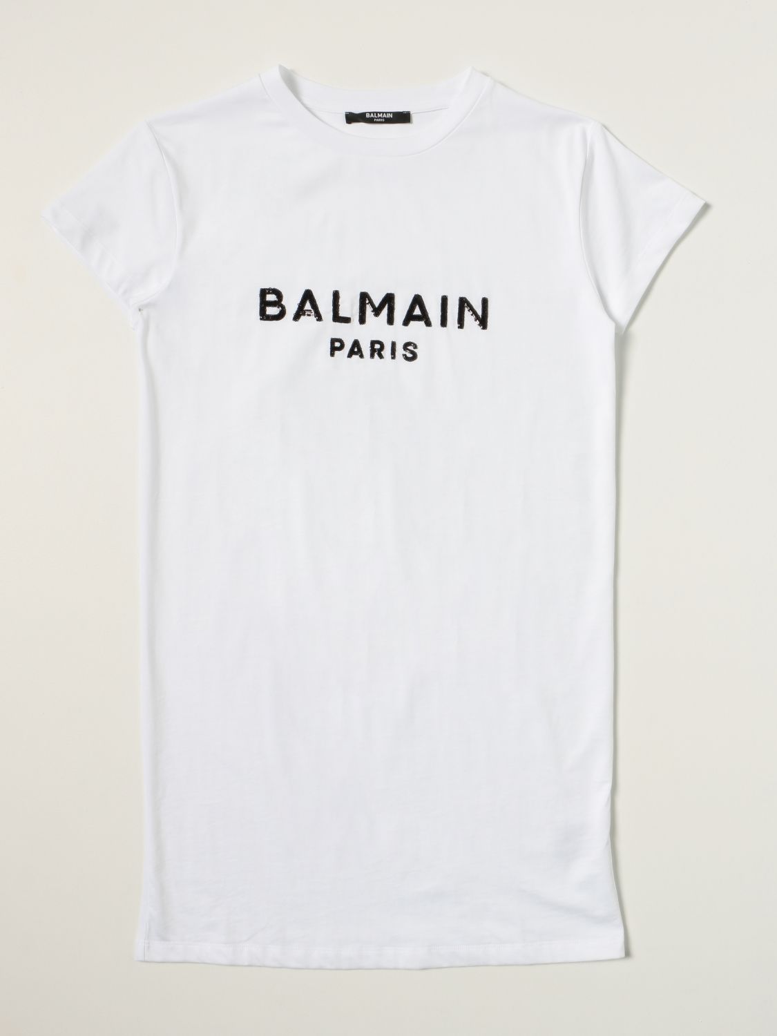 Balmain Outlet: cotton t-shirt dress ...