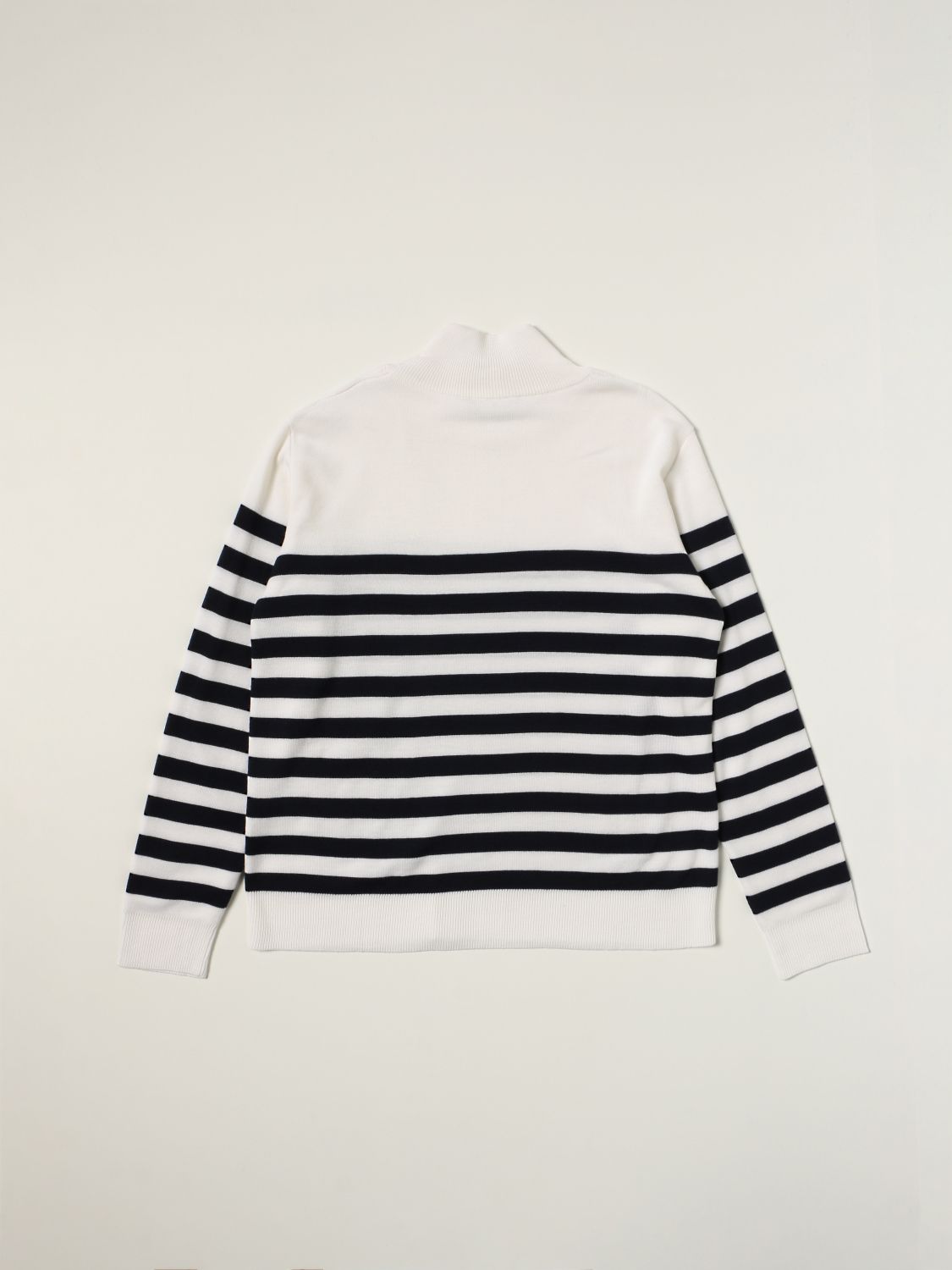 Sweater Balmain: Balmain striped sweater in striped wool white 2
