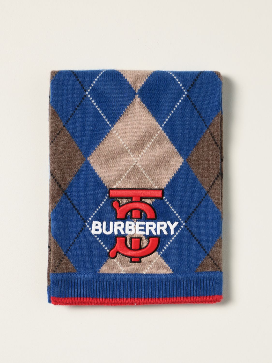 男童围巾 Burberry: 男童围巾 儿童 Burberry 钴蓝 1