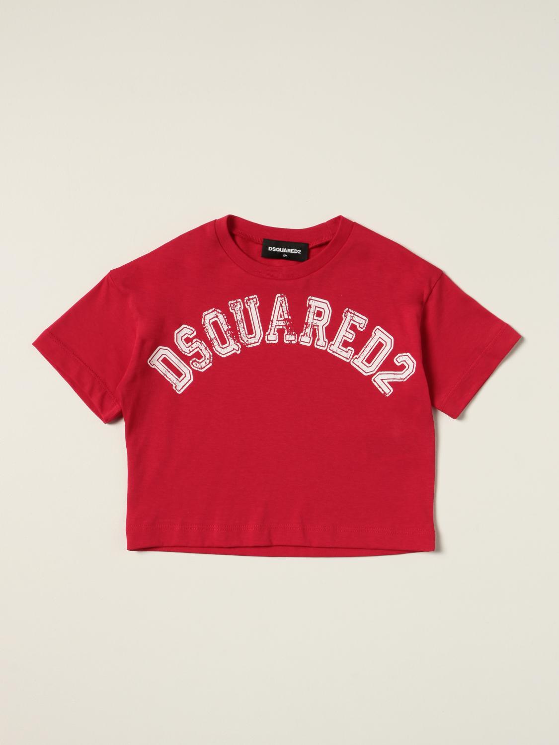 Dsquared2 Junior Outlet: Camisetas niños - Rojo | Camisetas Dsquared2  Junior DQ0549D004G GIGLIO.COM