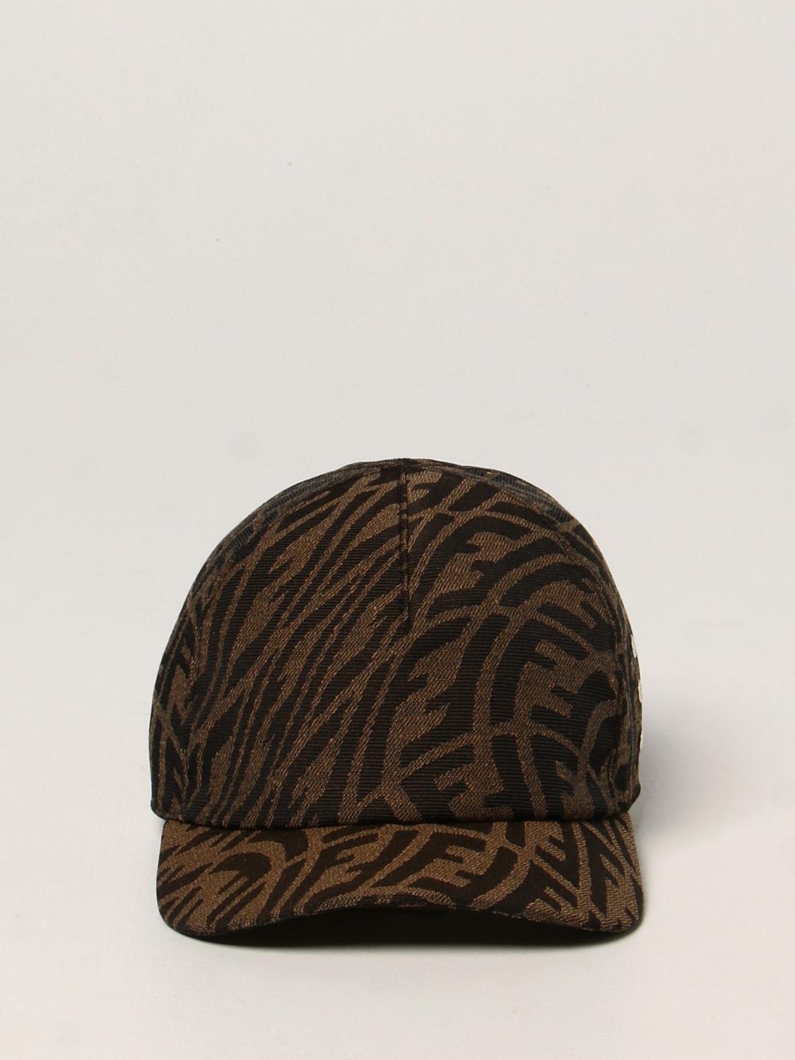 FENDI: Cappello da baseball con motivo FF all over - Arancione | Cappello  Bambino Fendi JUP029 AFOR GIGLIO.COM